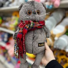 Plush toy Cat with a scarf